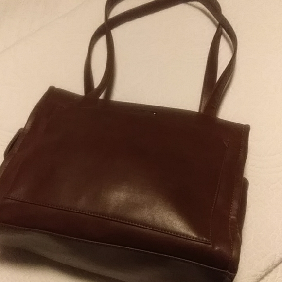 St. John's Bay Handbags - St. Johns Bay Brown Genuine Leather Hobo Bag